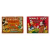Image 1 : A Pair of Donald & Mickey Paint Set and Crayon Boxes.