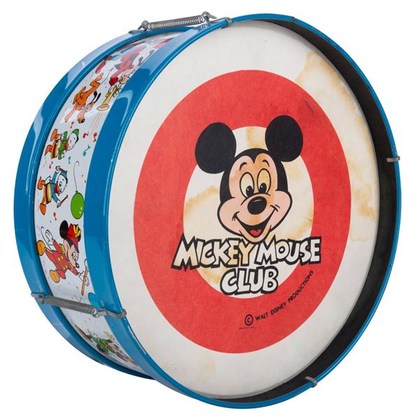 A Mickey Mouse Club Drum Toy.
