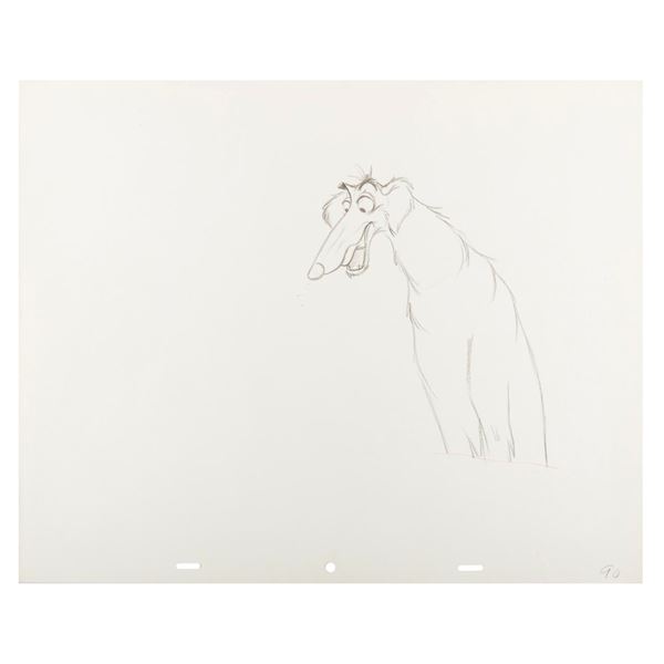 A Boris "Lady and the Tramp" Production Drawing.