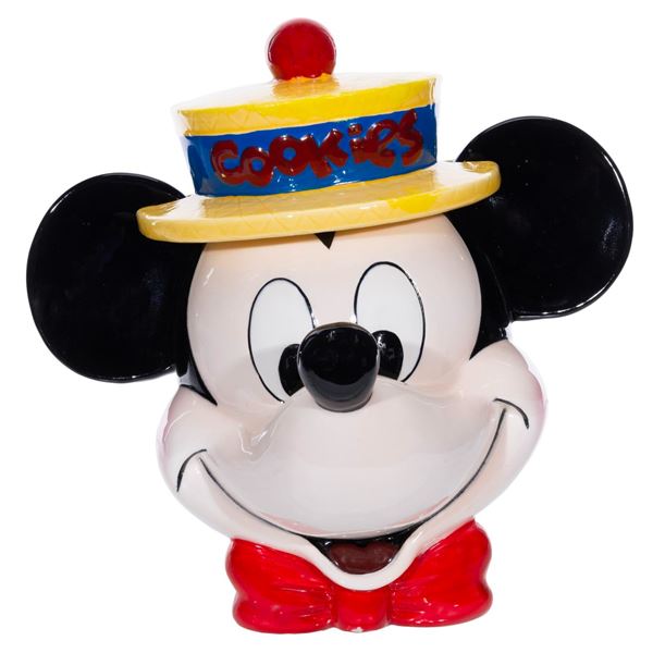 A 1980s Mickey Mouse Cookie Jar.