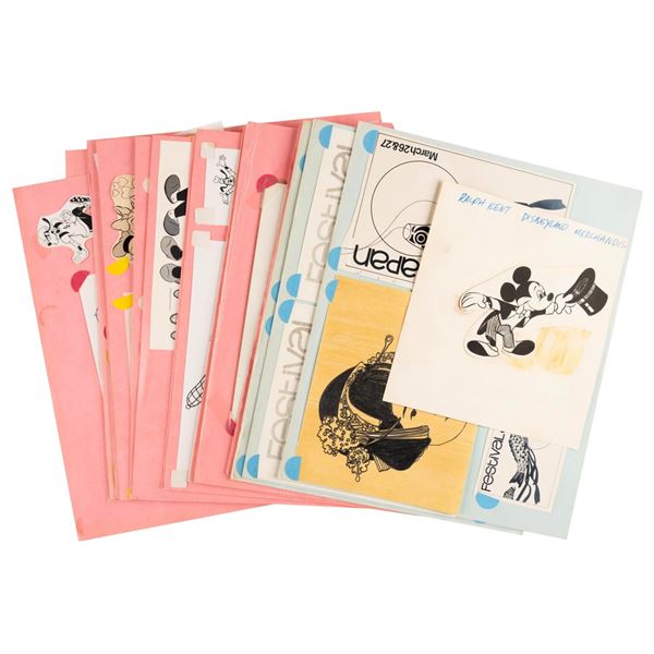 A Collection of Disney Merchandise and Magazine Artwork.