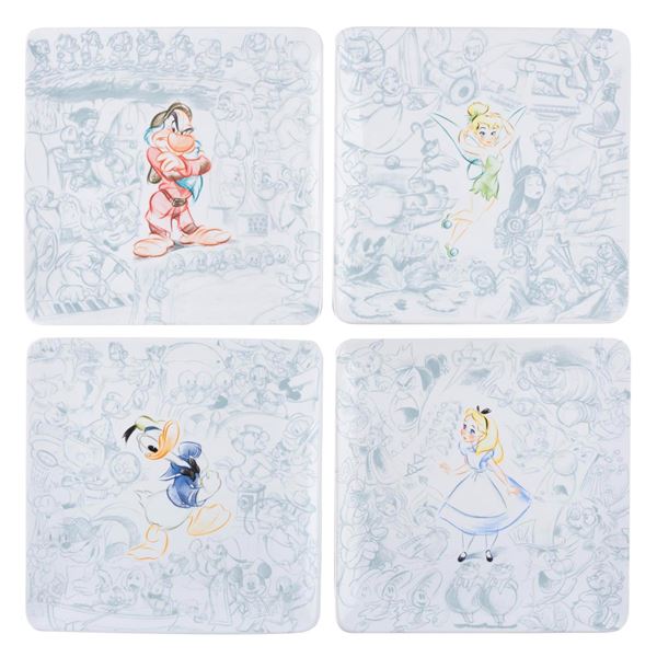 A Walt Disney Studio Collection Plate Set.