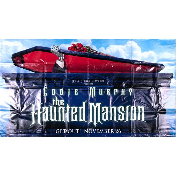 A Large "The Haunted Mansion" 2003 Movie Banner.
