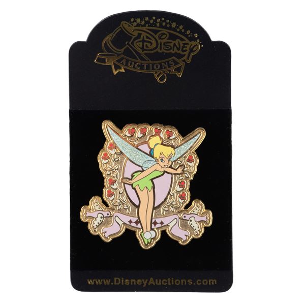 A Pair of Disney Auctions Tinker Bell Pink Pins.