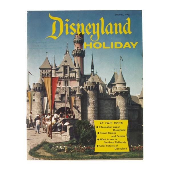 A First Issue of Disneyland Holiday Magazine.