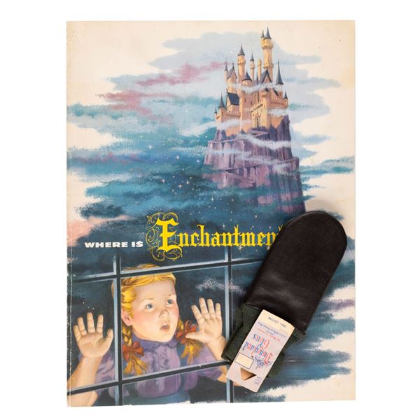 A Rare 1950s Disneyland Licensee Vendor Book and Gloves.