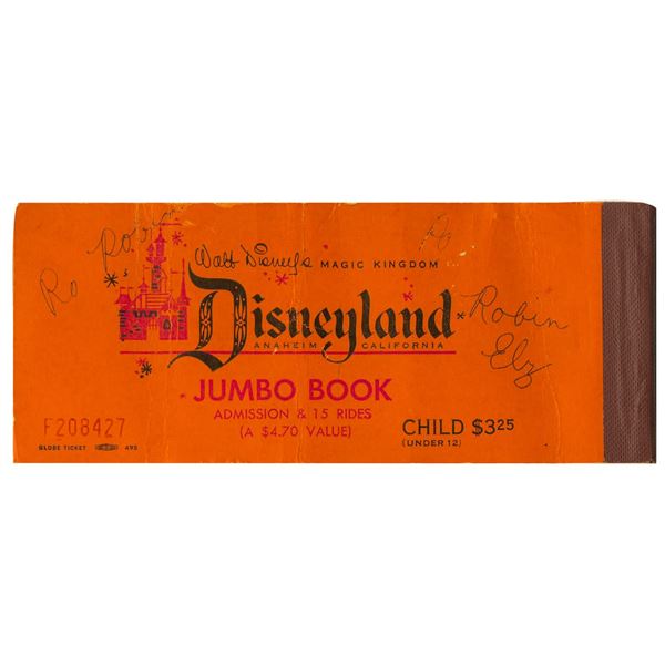 A Jumbo Ticket Book with "A," "B," and "D" Coupons.