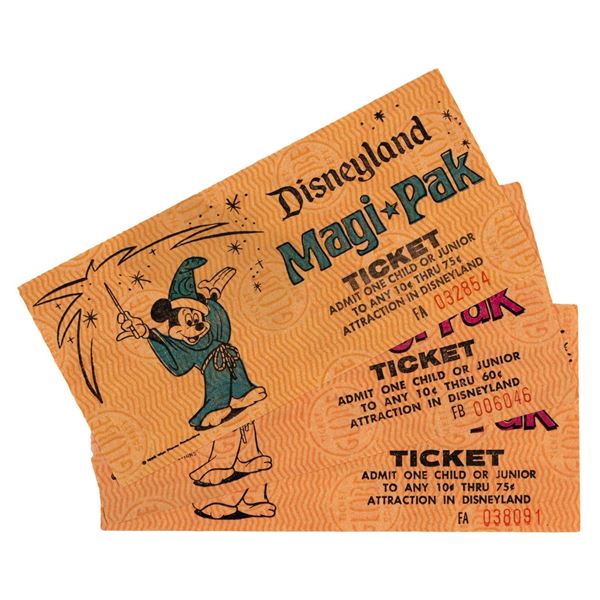 A Set of Three Magi-Pak Tickets.