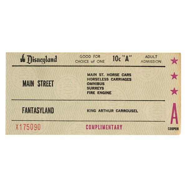 A Rare 1967 Adult Admission "A" Ticket.