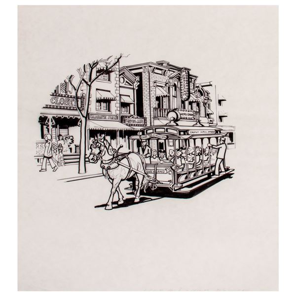 A Set of Original Disney Park Attraction Illustrations & Film Negatives.