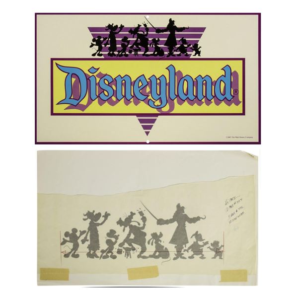 Disneyland Character Silhouettes Original Art.