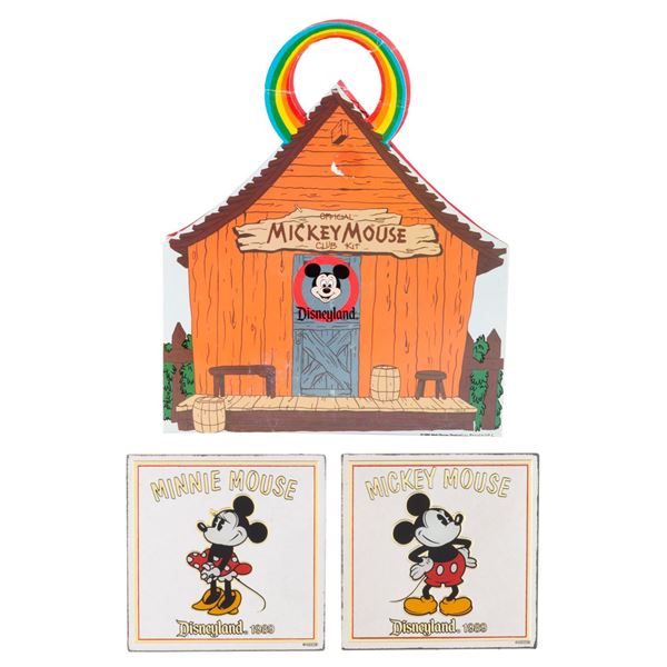 A Mickey Mouse Club Activity Set & Pair of Mirrors.