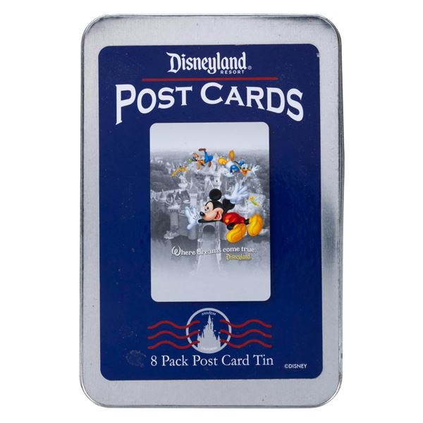 A Set of Disneyland Postcards in Tin Box.