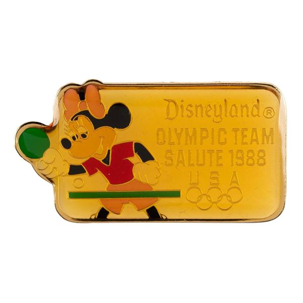 A Minnie Mouse Olympic Table Tennis Pin.