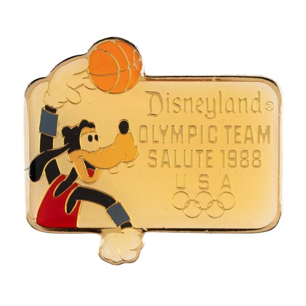 A Goofy 1988 Olympic Basketball Pin.