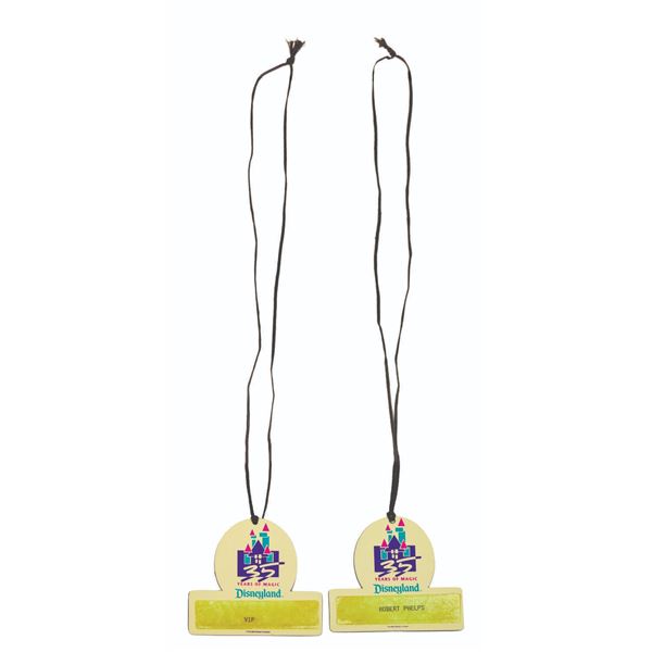 A Pair of 35th Anniversary Identification Badges.