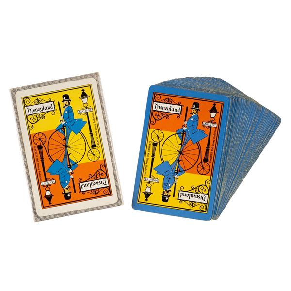 A Pair of 1962 Disneyland Main Street Card Decks.