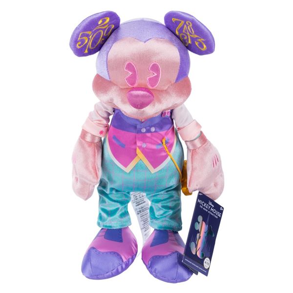 A Mickey Mouse It's a Small World Plush.