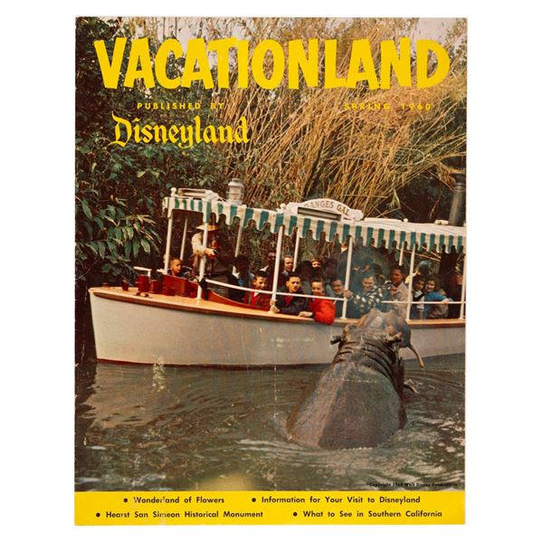 A Spring 1960 Disneyland Vacationland Issue.