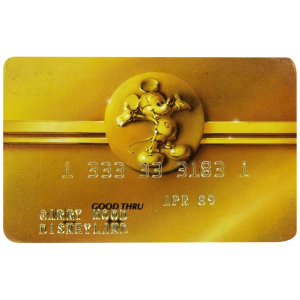 A Disneyland Cast Member Credit Card.