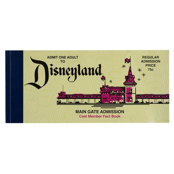 A Disneyland 50th Anniversary Cast Member Fact Book.