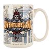 Image 4 : An Adventureland Logo Pin, Mug, and Keychain.
