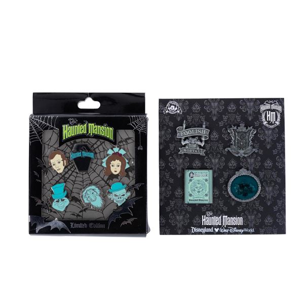 A Collection of 10 Haunted Mansion Pins.