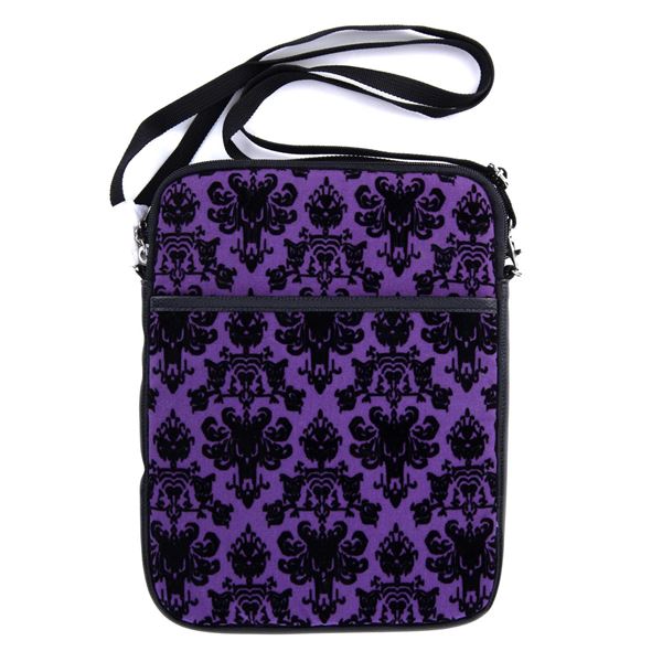 A Haunted Mansion Wallpaper Tablet Bag.