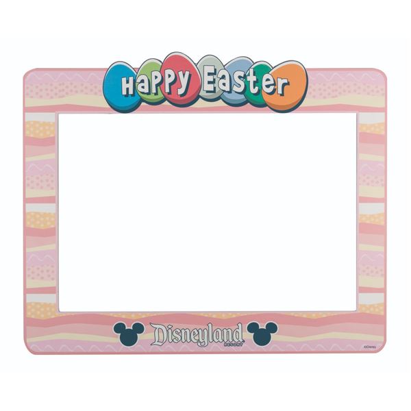 A Disneyland Resort Happy Easter Photo Op Sign.