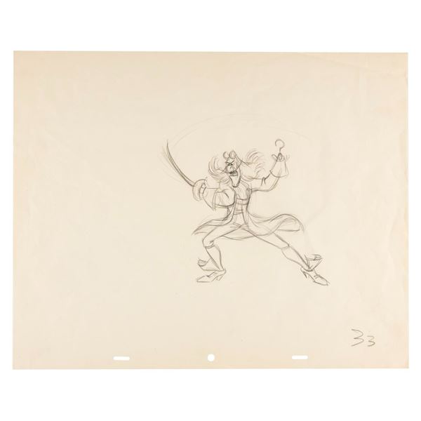 A "Peter Pan" Captain Hook Production Drawing.