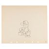 Image 1 : A "Snow White and the Seven Dwarfs" Grumpy Production Drawing.