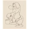 Image 2 : A "Snow White and the Seven Dwarfs" Grumpy Production Drawing.
