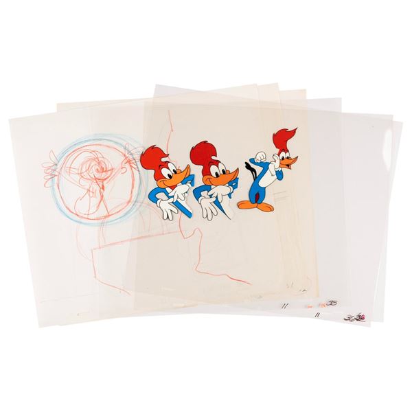 A Trio of Woody Woodpecker Cels.