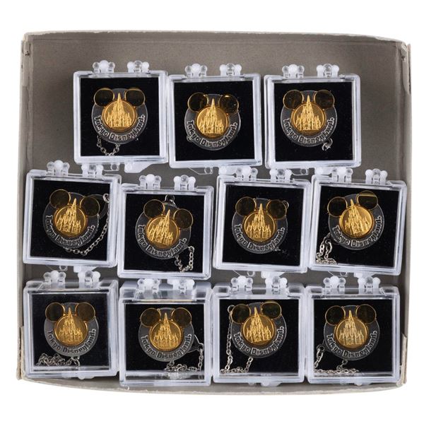 A Collection of Tokyo Disneyland Tie Tacks.