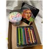 Image 1 : Colored pencils and chalk