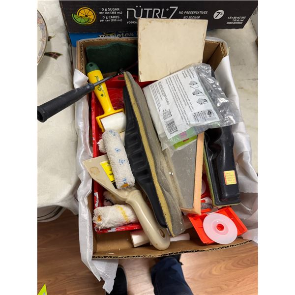 Painting supplies, etc.