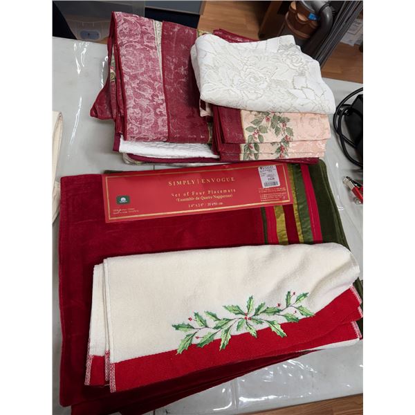 Christmas linens