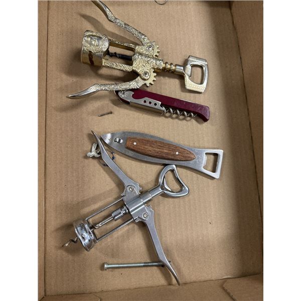 Cork screws and bottle openers