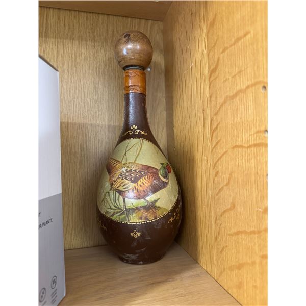 Leather wrapped bottle