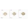 Image 1 : THREE CANADIAN SILVER DIMES 1938,1948,1954