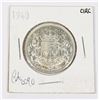 Image 1 : 1940 WAR YEAR CANADIAN SILVER HALF DOLLAR