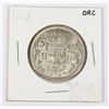 Image 1 : 1943 WAR YEAR CANADIAN SILVER HALF DOLLAR
