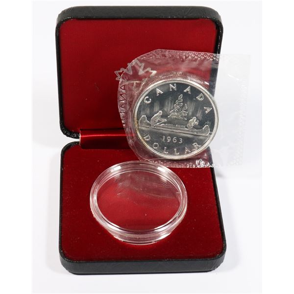 1963 CANADIAN SILVER DOLLAR -PROOF LIKE