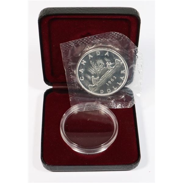 1963 CANADIAN SILVER DOLLAR -PROOF LIKE