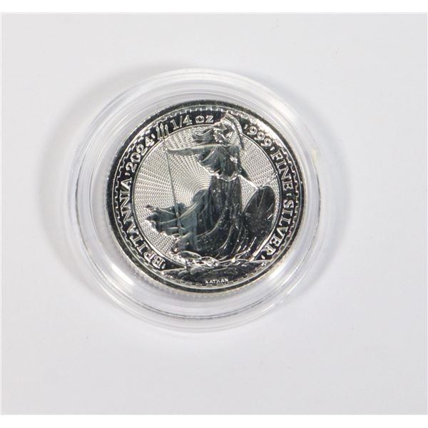 2024 1/4-OZ SILVER BRITANIA SILVER ROUND