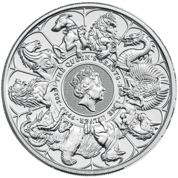 2-OZ 2021 QUEENS BEASTS: COMPLETER SILVER COIN