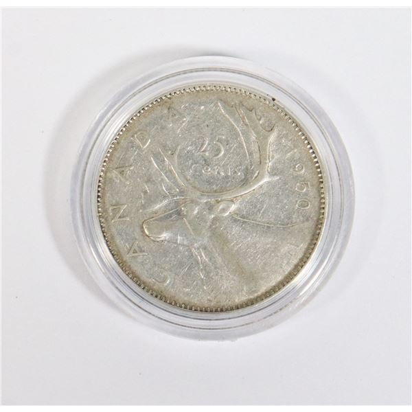 1950 CANADIAN SILVER QUARTER, 0.15-OZ SILVER