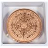 Image 2 : 2-OZ AZTEC CALENDAR COPPER ROUND IN FLOATING