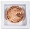Image 2 : 2-OZ GSM COPPER EAGLE ROUND IN FLOATING DISPLAY