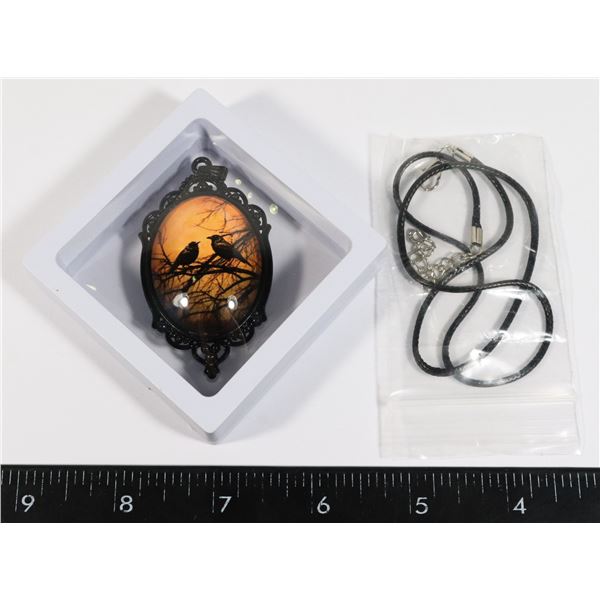 ONE ELEGANT PENDANT NECKLACE MYSTERIOUS GOTHIC